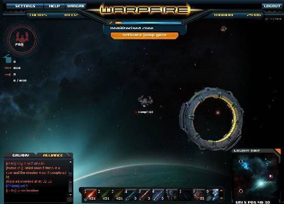 Warpfire Space Game